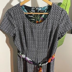 Roz & Ali floral tropical print jumpsuit